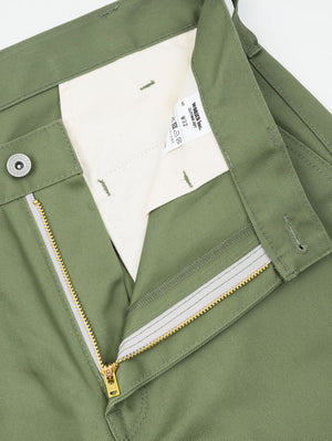 Iron Heart Denim IH-717-OLV 9oz Mercerised Selvedge Cotton Straight Cut Chinos Olive