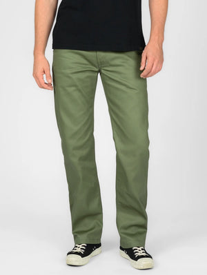 Iron Heart Denim IH-717-OLV 9oz Mercerised Selvedge Cotton Straight Cut Chinos Olive