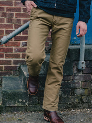 Iron Heart Denim IH-720-KHA Khaki 11oz Cotton Whipcord Work Pants
