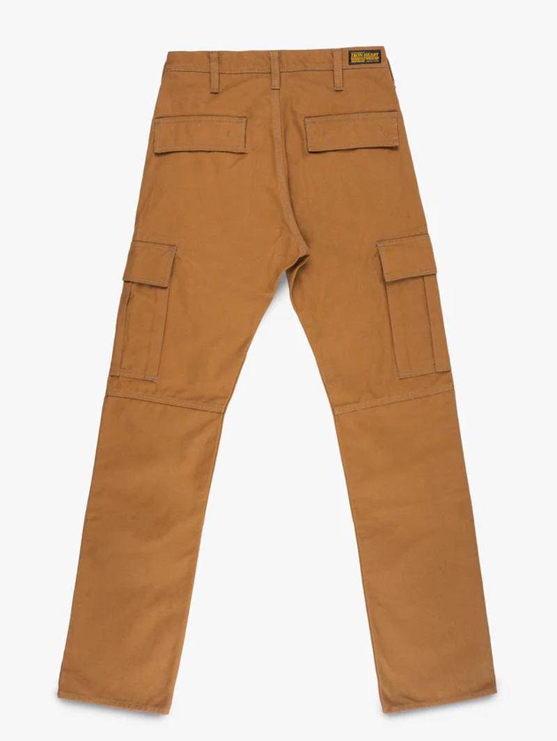 Iron Heart Denim IH-743-BRN 17oz Duck Cargo Pants - Brown