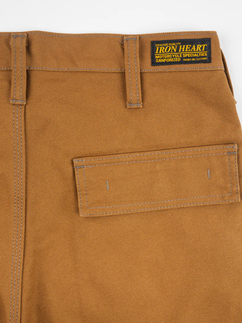 Iron Heart Denim IH-743-BRN 17oz Duck Cargo Pants - Brown