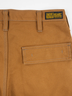 Iron Heart Denim IH-743-BRN 17oz Duck Cargo Pants - Brown