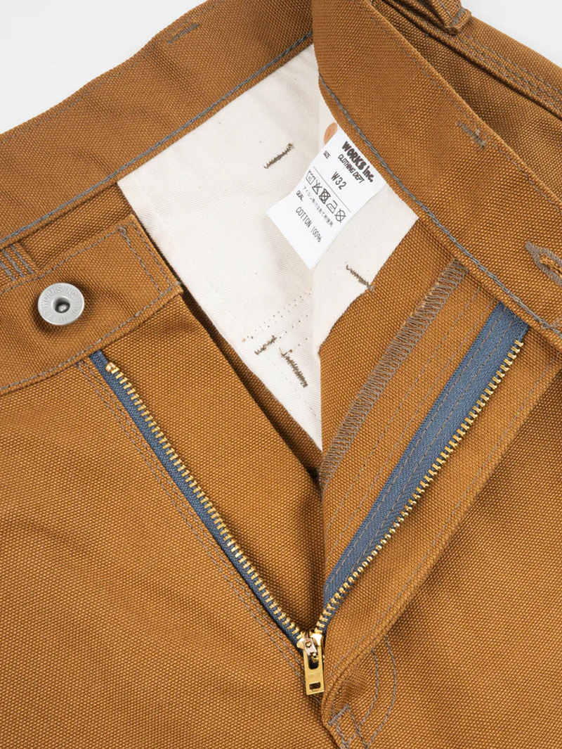 Iron Heart Denim IH-743-BRN 17oz Duck Cargo Pants - Brown