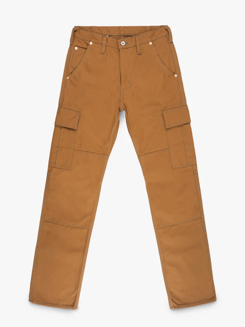 Iron Heart Denim IH-743-BRN 17oz Duck Cargo Pants - Brown