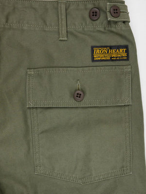 Iron Heart Denim IH-744-GRN Army Green 10oz Back Sateen Baker Pants