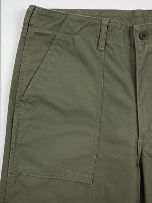 Iron Heart Denim IH-744-GRN Army Green 10oz Back Sateen Baker Pants