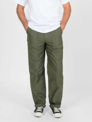 Iron Heart Denim IH-744-GRN Army Green 10oz Back Sateen Baker Pants