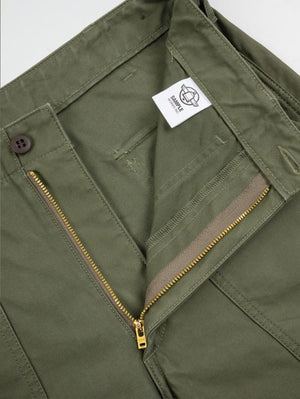 Iron Heart Denim IH-744-GRN Army Green 10oz Back Sateen Baker Pants