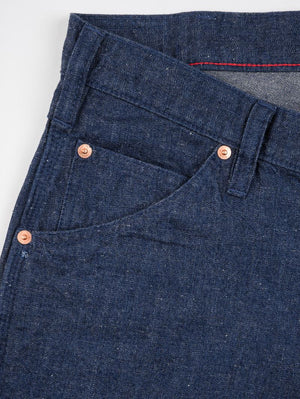 Iron Heart Denim IH-832-IND Indigo 10oz Neppy Denim Painter’s Pants