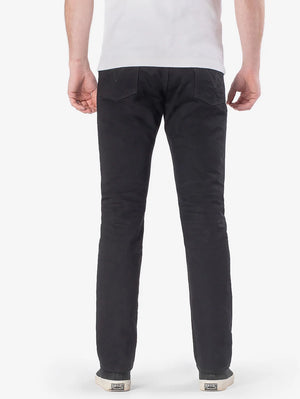 Iron Heart Denim IH-888S-142bb 14oz Selvedge Medium/High Rise Tapered Cut Jeans - Black/Black
