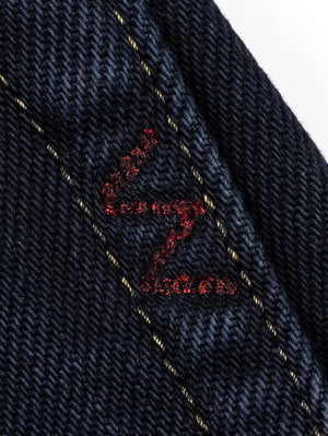 Iron Heart Denim IH-888S-21od 21oz Selvedge Denim Medium/High Rise Tapered Cut Jeans Indigo Overdyed Black