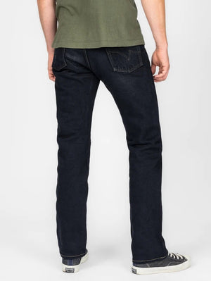 Iron Heart Denim IH-888S-21od 21oz Selvedge Denim Medium/High Rise Tapered Cut Jeans Indigo Overdyed Black