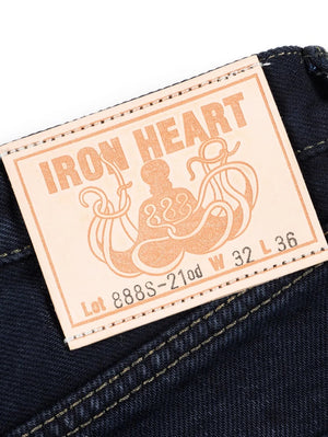Iron Heart Denim IH-888S-21od 21oz Selvedge Denim Medium/High Rise Tapered Cut Jeans Indigo Overdyed Black