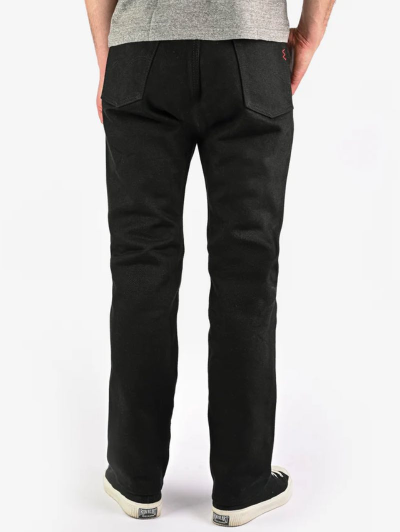 Iron Heart Denim IH-888S-SB 21oz Selvedge Denim Medium/High Rise Tapered Superblack Non-Fade
