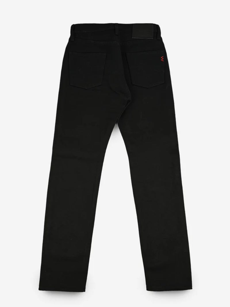 Iron Heart Denim IH-888S-SB 21oz Selvedge Denim Medium/High Rise Tapered Superblack Non-Fade