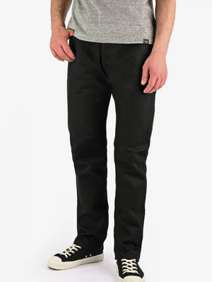 Iron Heart Denim IH-888S-SB 21oz Selvedge Denim Medium/High Rise Tapered Superblack Non-Fade