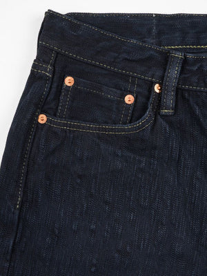 Iron Heart Denim IH-888S-SLBod 16oz Slubby Selvedge Denim Relaxed Tapered Cut Jeans Indigo Overdyed Black