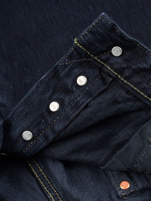 Iron Heart Denim IH-888S-SLBod 16oz Slubby Selvedge Denim Relaxed Tapered Cut Jeans Indigo Overdyed Black
