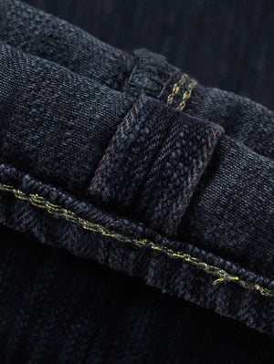 Iron Heart Denim IH-888S-SLBod 16oz Slubby Selvedge Denim Relaxed Tapered Cut Jeans Indigo Overdyed Black