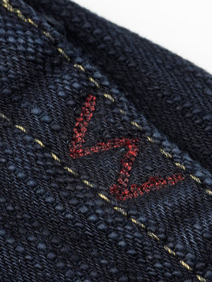 Iron Heart Denim IH-888S-SLBod 16oz Slubby Selvedge Denim Relaxed Tapered Cut Jeans Indigo Overdyed Black