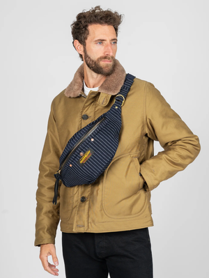 Iron Heart Denim IHE-37-INDW 12oz Wabash Waist Bag - Indigo