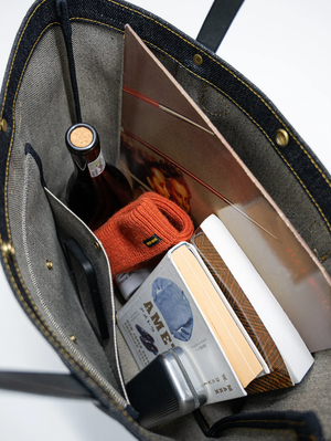 Iron Heart Denim IHE-49-IND 25oz Selvedge Denim Tote Bag