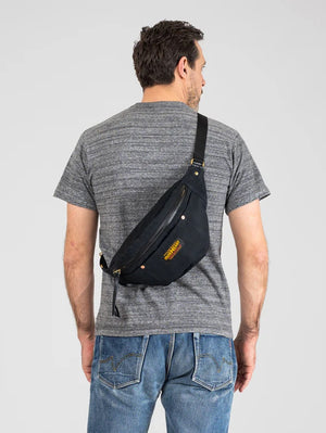 Iron Heart Denim IHE-53-BLK Whipcord Waist Bag - Black