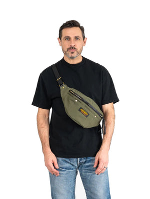 Iron Heart Denim IHE-53-ODg Whipcord Waist Bag -Olive