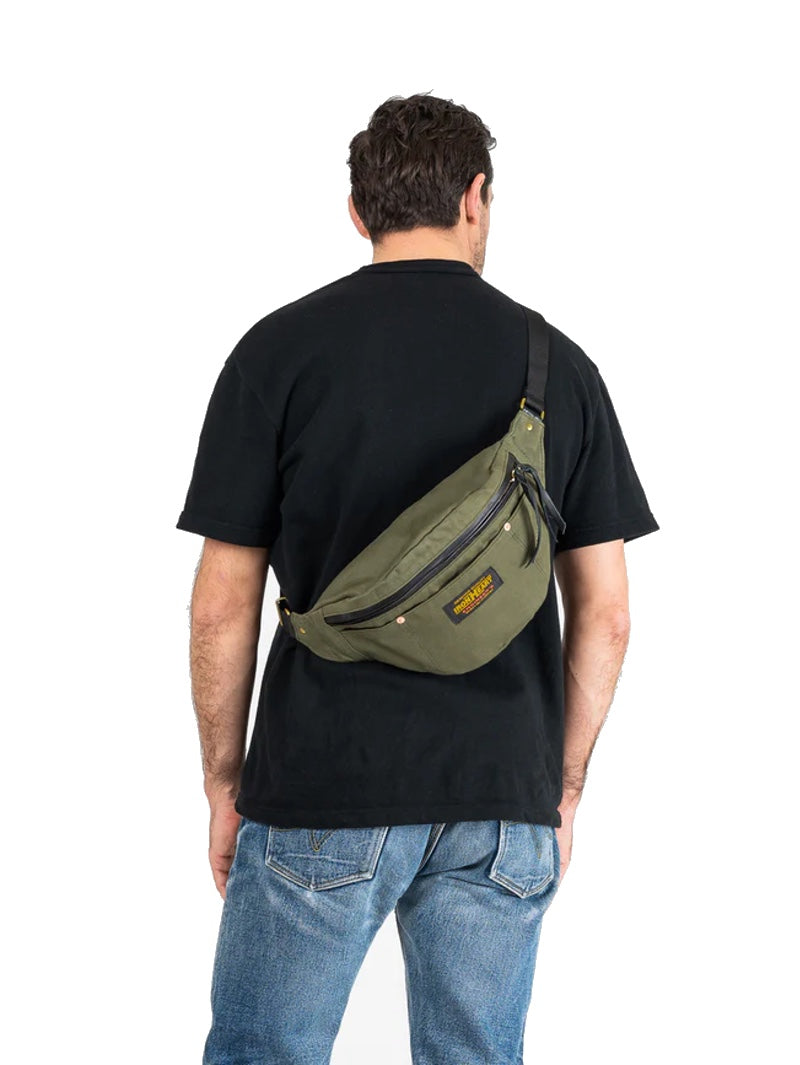 Iron Heart Denim IHE-53-ODg Whipcord Waist Bag -Olive - Mildblend