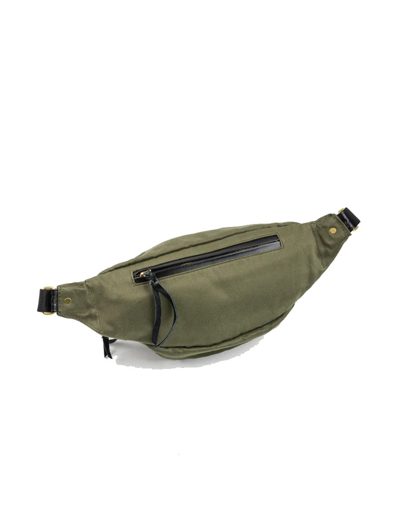 Iron Heart Denim IHE-53-ODg Whipcord Waist Bag -Olive - Mildblend