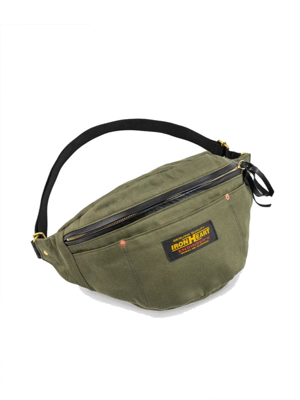 Iron Heart Denim IHE-53-ODg Whipcord Waist Bag -Olive - Mildblend