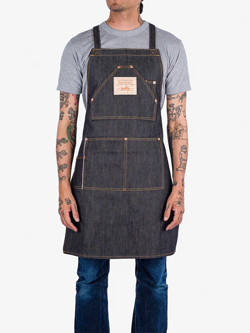 Iron Heart Denim IHG-056-IND 21oz Selvedge Denim Apron - Indigo