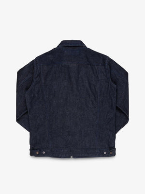 Iron Heart Denim IHJ-122-IND 14oz Broken Twill Selvedge Denim Work Jacket - Indigo