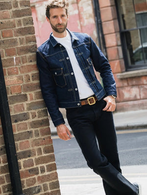 Iron Heart Denim IHJ-139-IND 19oz Selvedge Denim Type II Jacket Indigo