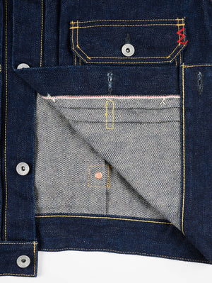 Iron Heart Denim IHJ-139-IND 19oz Selvedge Denim Type II Jacket Indigo