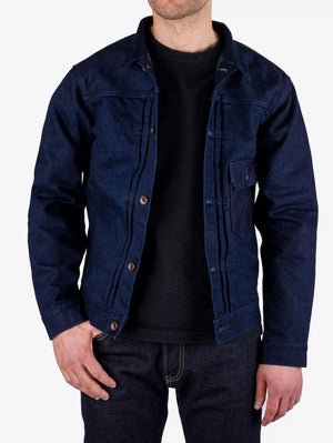 Iron Heart Denim IHJ-140-IG Indigo/Grey 19oz Selvedge Denim Type I Jacket