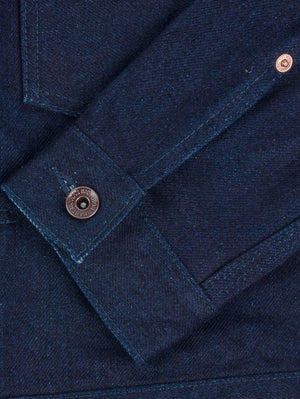 Iron Heart Denim IHJ-140-IG Indigo/Grey 19oz Selvedge Denim Type I Jacket