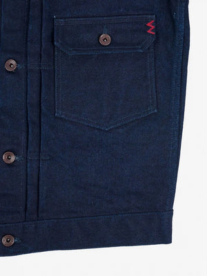 Iron Heart Denim IHJ-140-IG Indigo/Grey 19oz Selvedge Denim Type I Jacket