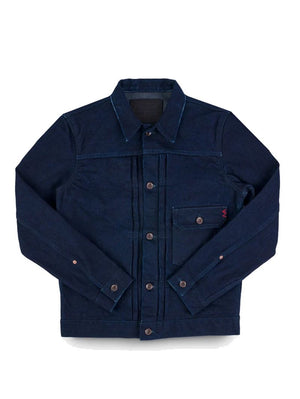 Iron Heart Denim IHJ-140-IG Indigo/Grey 19oz Selvedge Denim Type I Jacket