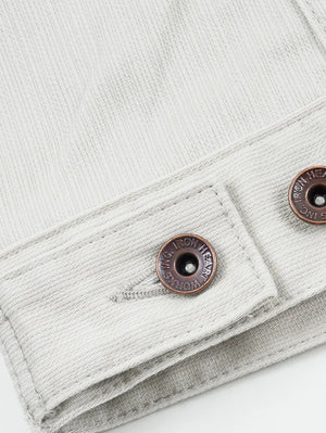 Iron Heart Denim IHJ-162-GRY Light Grey 11oz Piqué Modified Type III Jacket