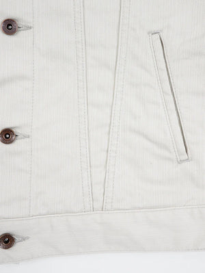 Iron Heart Denim IHJ-162-GRY Light Grey 11oz Piqué Modified Type III Jacket