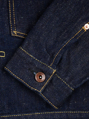 Iron Heart Denim IHJ-163-IND 14oz Cotton/Linen Denim Type II Jacket Indigo