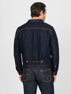 Iron Heart Denim IHJ-163-IND 14oz Cotton/Linen Denim Type II Jacket Indigo