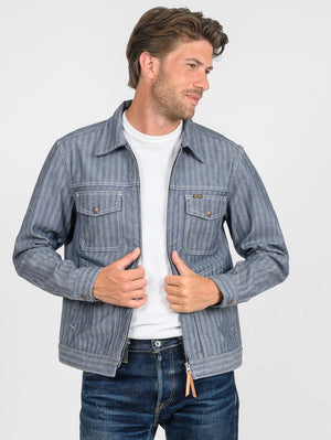 Iron Heart Denim IHJ-164-BLU 10.5oz Herringbone Work Jacket Indigo