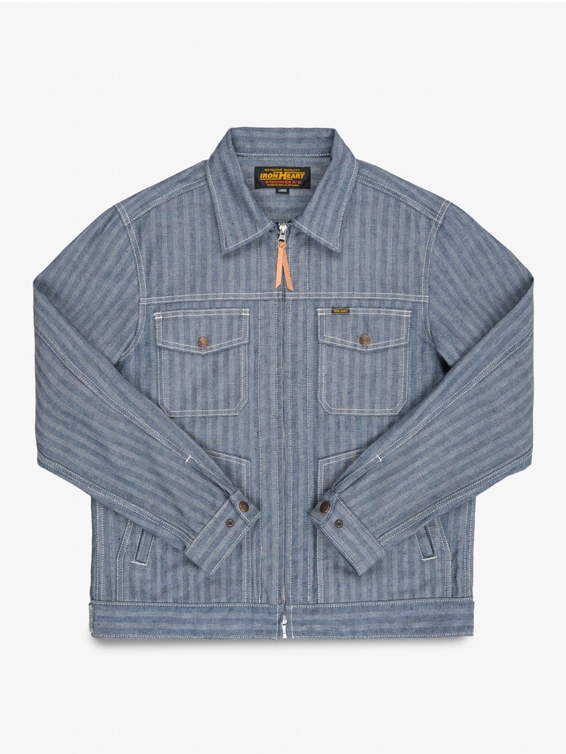 Iron Heart Denim IHJ-164-BLU 10.5oz Herringbone Work Jacket Indigo