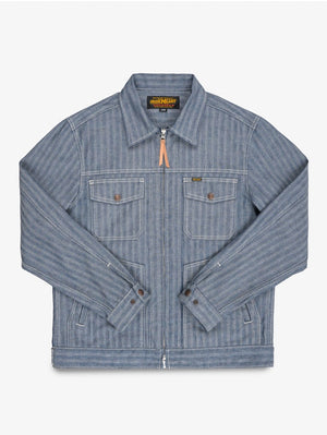 Iron Heart Denim IHJ-164-BLU 10.5oz Herringbone Work Jacket Indigo