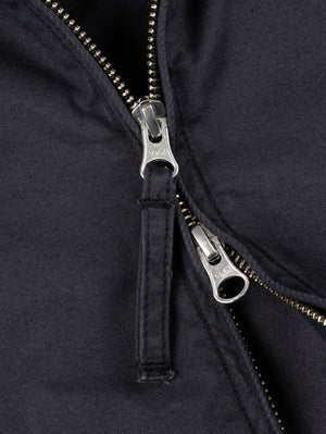 Iron Heart Denim IHJ-165-BLK 6.2oz Serge Drizzler Jacket Black