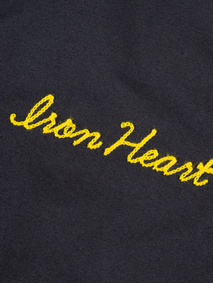 Iron Heart Denim IHJ-165-BLK 6.2oz Serge Drizzler Jacket Black