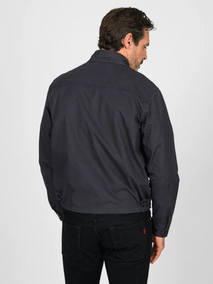 Iron Heart Denim IHJ-165-BLK 6.2oz Serge Drizzler Jacket Black