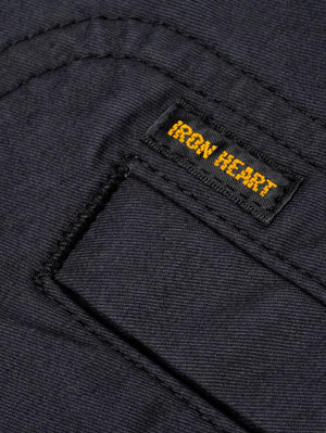 Iron Heart Denim IHJ-165-BLK 6.2oz Serge Drizzler Jacket Black